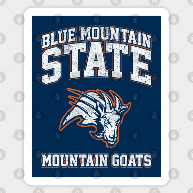 Blue Mountain State Mountain Goats Sticker by huckblade